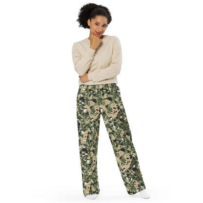 Nordic Combat Uniform CAMO unisex wide-leg pants - Wide-leg Pants