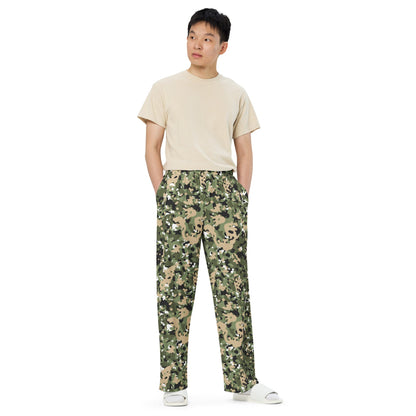 Nordic Combat Uniform CAMO unisex wide-leg pants - Wide-leg Pants