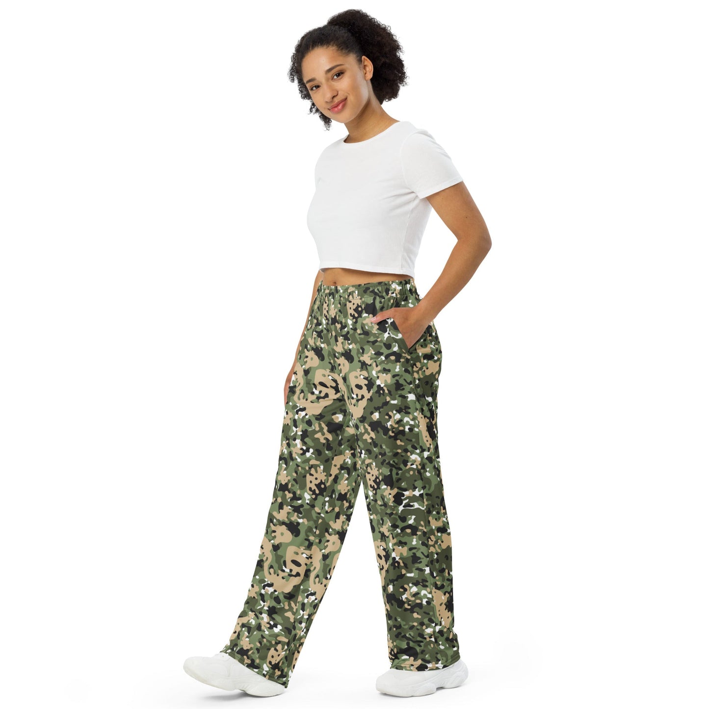 Nordic Combat Uniform CAMO unisex wide-leg pants - Wide-leg Pants