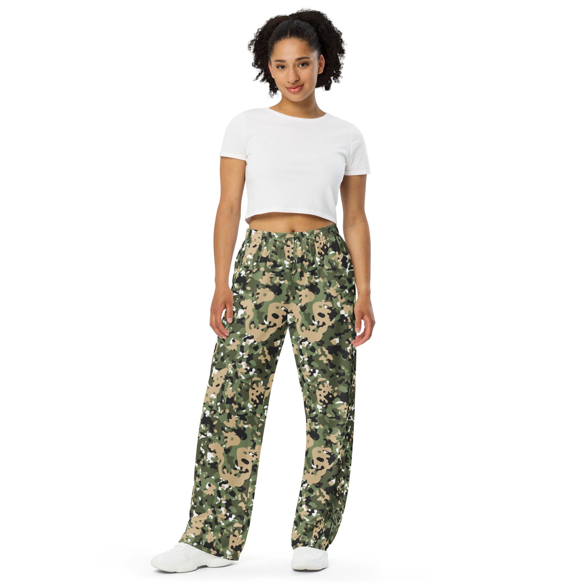 Nordic Combat Uniform CAMO unisex wide-leg pants - Wide-leg Pants
