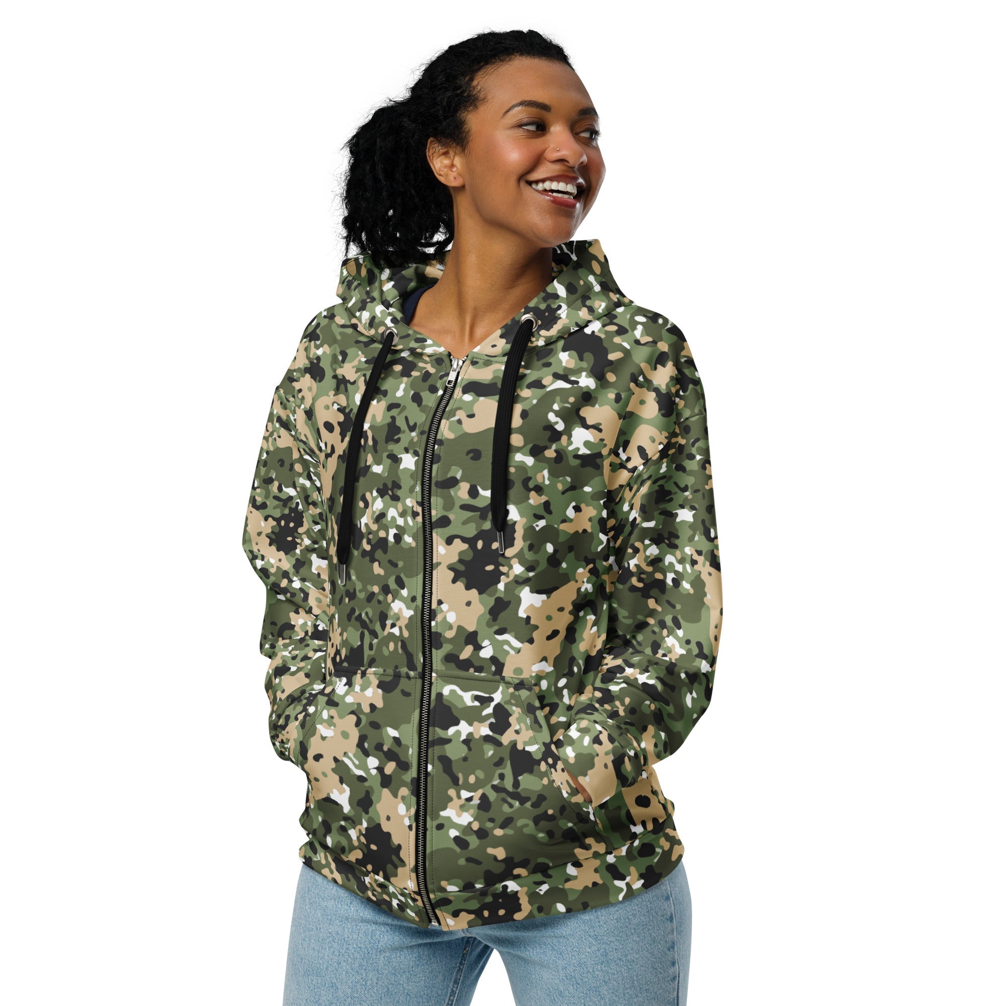 CAMO HQ - Nordic Combat Uniform CAMO Unisex Zip Hoodie - Worldwide