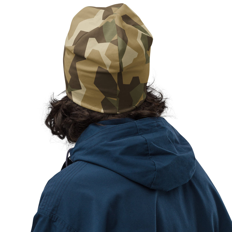 Nordic Leaf Pile Desert CAMO Beanie - Head