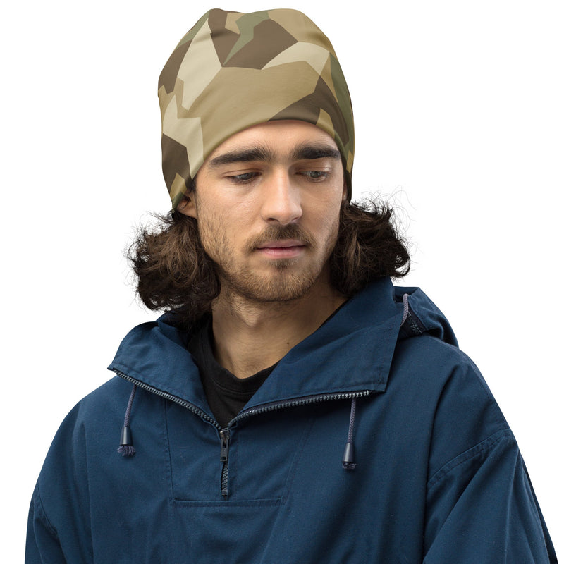 Nordic Leaf Pile Desert CAMO Beanie - Head