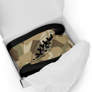 Nordic Leaf Pile Desert CAMO Mens High-Top Canvas Shoes
