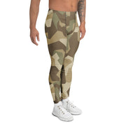 Nordic Leaf Pile Desert CAMO Mens Leggings - Men