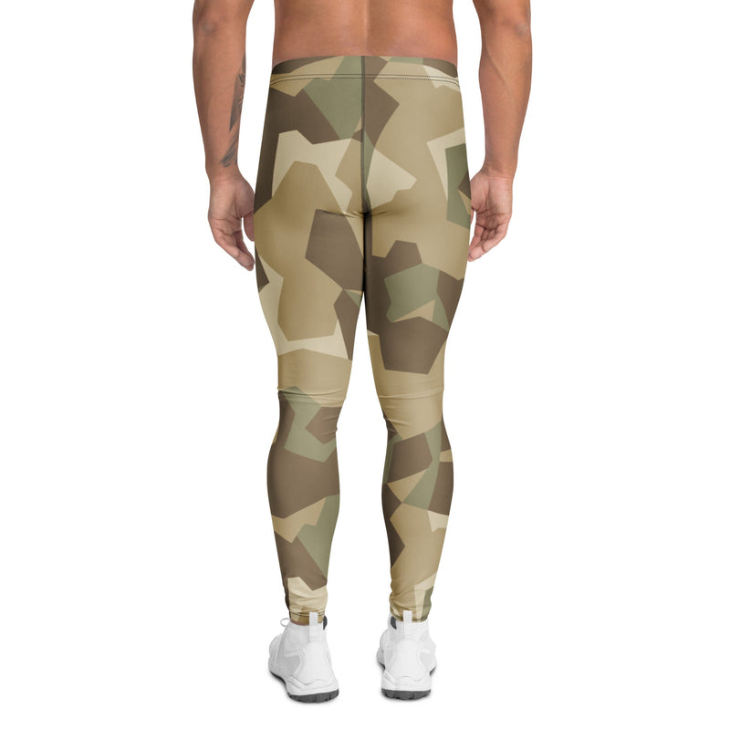 Nordic Leaf Pile Desert CAMO Mens Leggings - Men
