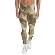 Nordic Leaf Pile Desert CAMO Mens Leggings - XS - Men
