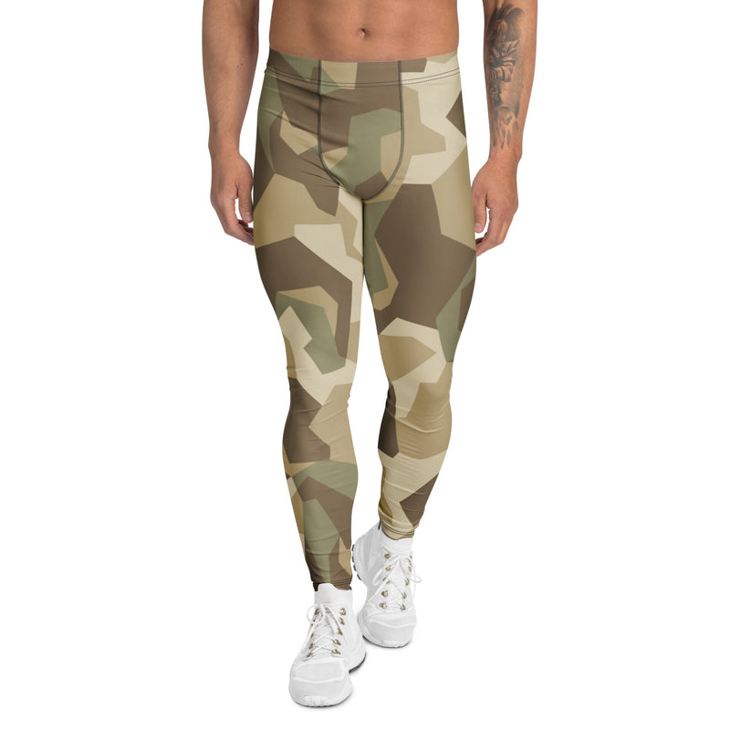 Nordic Leaf Pile Desert CAMO Mens Leggings - XS - Men