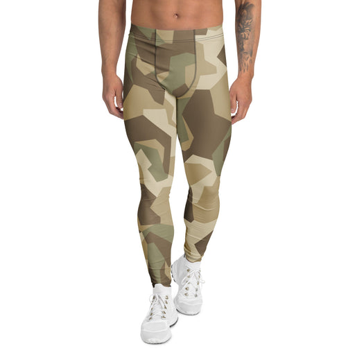 Nordic Leaf Pile Desert CAMO Mens Leggings - XS - Men
