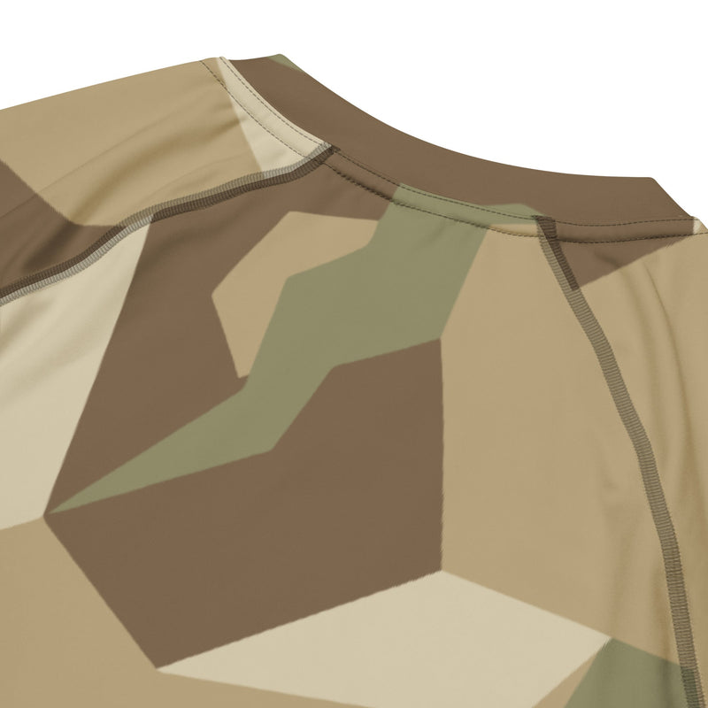 Nordic Leaf Pile Desert CAMO Mens Short-Sleeve Rash Guard - SS