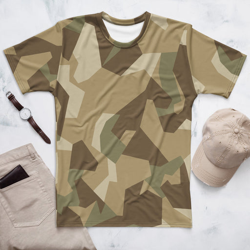 Nordic Leaf Pile Desert CAMO Mens T-Shirt - XS - Shirt - Tee