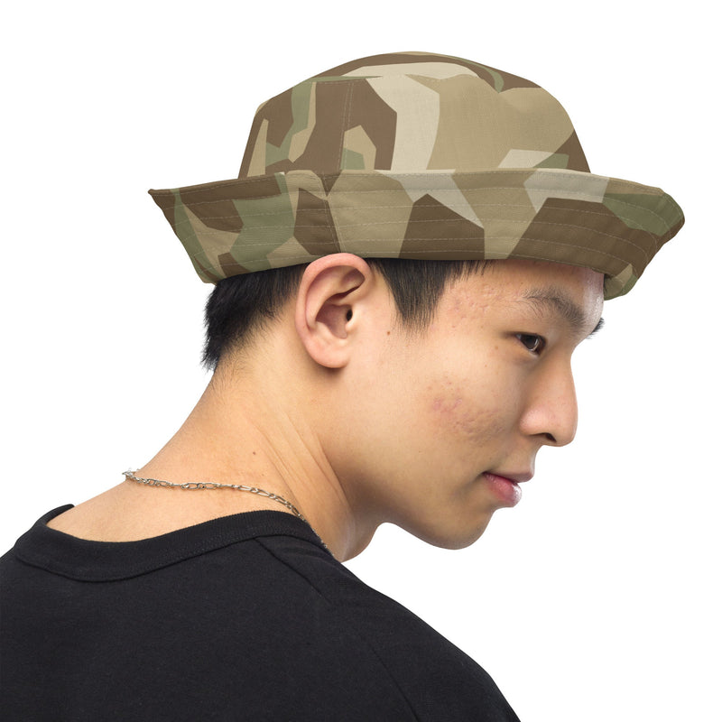 Nordic Leaf Pile Desert CAMO Reversible Bucket Hat - Head