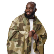 Nordic Leaf Pile Desert CAMO Sherpa Blanket