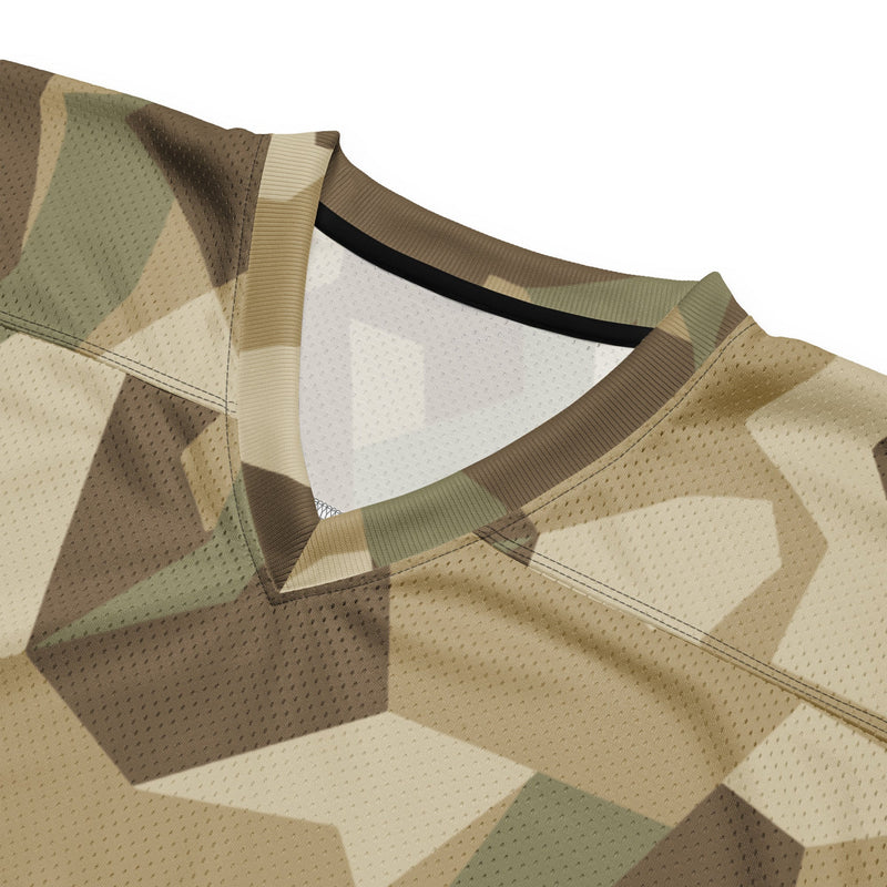 Nordic Leaf Pile Desert CAMO Unisex American Football Jersey