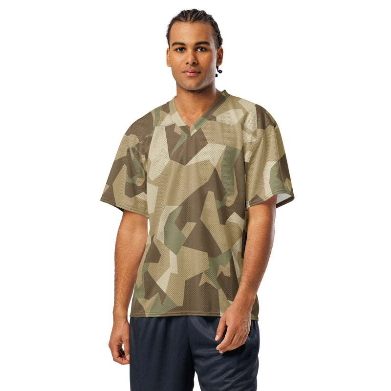 Nordic Leaf Pile Desert CAMO Unisex American Football Jersey