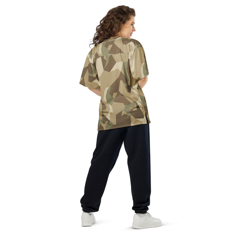 Nordic Leaf Pile Desert CAMO Unisex American Football Jersey