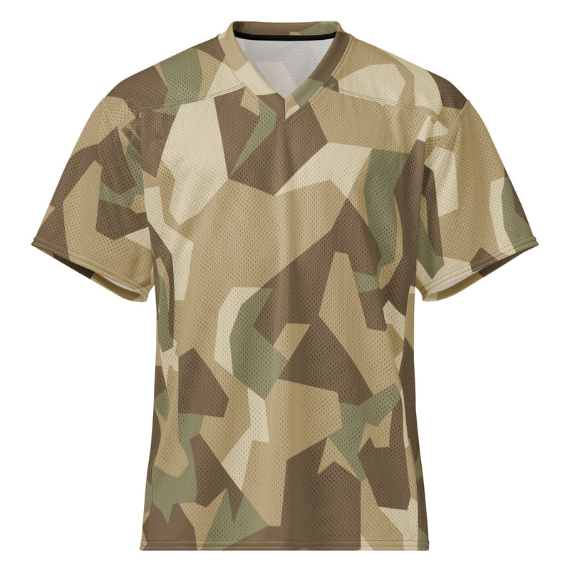 Nordic Leaf Pile Desert CAMO Unisex American Football Jersey
