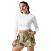 Nordic Leaf Pile Desert CAMO Unisex Athletic Shorts