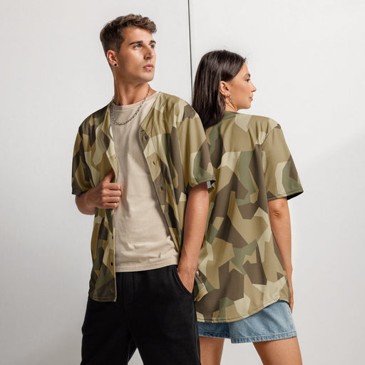 Nordic Leaf Pile Desert CAMO Unisex Baseball Jersey - 2XS