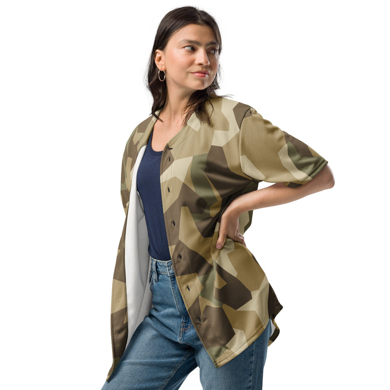 Nordic Leaf Pile Desert CAMO Unisex Baseball Jersey