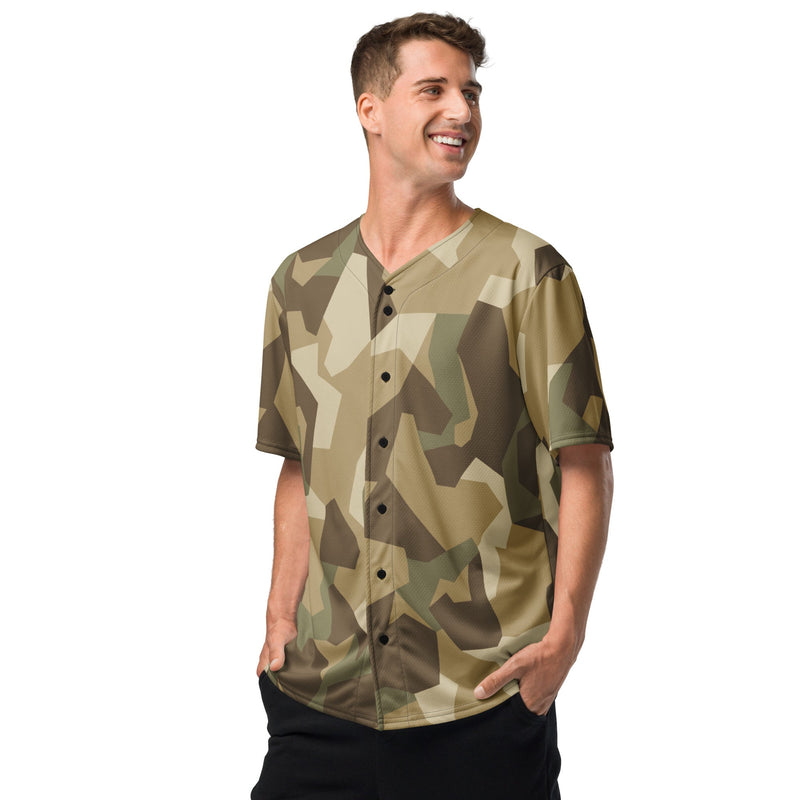 Nordic Leaf Pile Desert CAMO Unisex Baseball Jersey