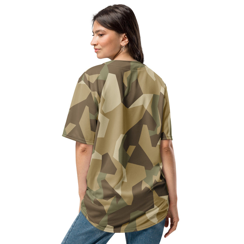 Nordic Leaf Pile Desert CAMO Unisex Baseball Jersey