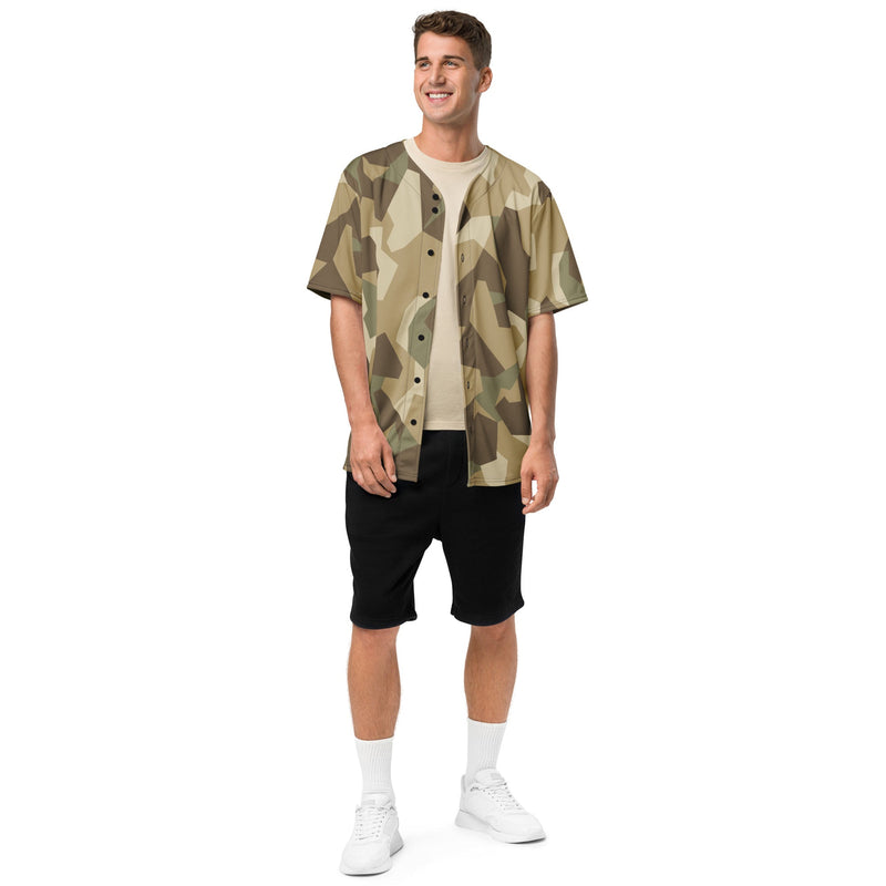 Nordic Leaf Pile Desert CAMO Unisex Baseball Jersey