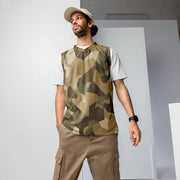Nordic Leaf Pile Desert CAMO Unisex Basketball Jersey - 2XS