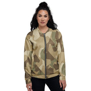 Nordic Leaf Pile Desert CAMO Unisex Bomber Jacket