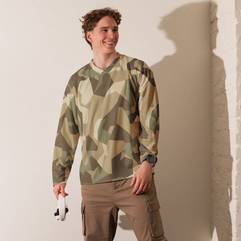 Nordic Leaf Pile Desert CAMO Unisex Hockey Fan Jersey