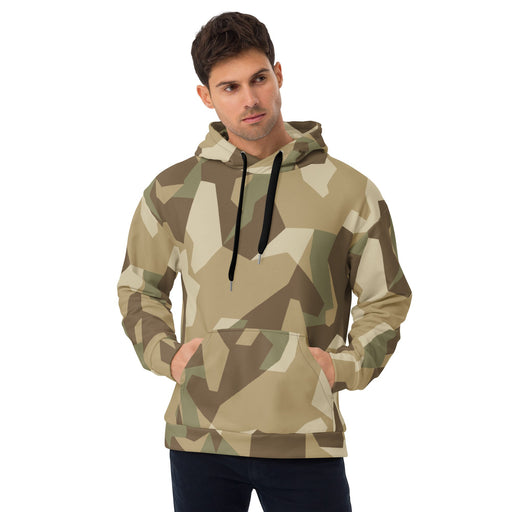 Nordic Leaf Pile Desert CAMO Unisex Hoodie - 2XS
