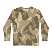 Nordic Leaf Pile Desert CAMO Unisex Long-Sleeve Shirt - XS