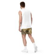 Nordic Leaf Pile Desert CAMO Unisex Mesh Shorts