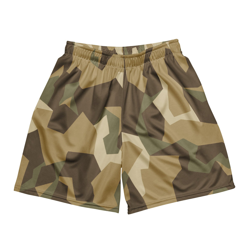 Nordic Leaf Pile Desert CAMO Unisex Mesh Shorts - 2XS