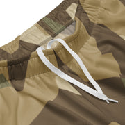 Nordic Leaf Pile Desert CAMO Unisex Mesh Shorts