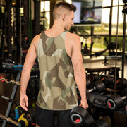 Nordic Leaf Pile Desert CAMO Unisex Tank Top - Shirt