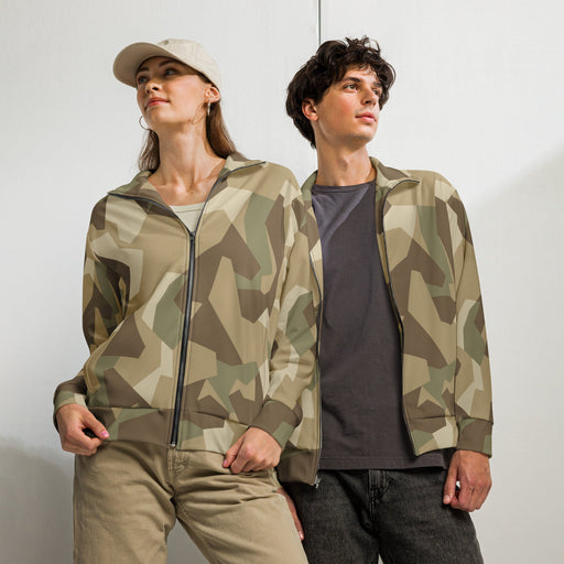 Nordic Leaf Pile Desert CAMO Unisex Track Jacket - 2XS