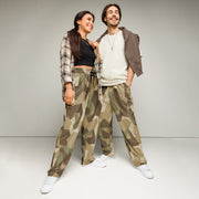 Nordic Leaf Pile Desert CAMO Unisex Wide-Leg Joggers - 2XS