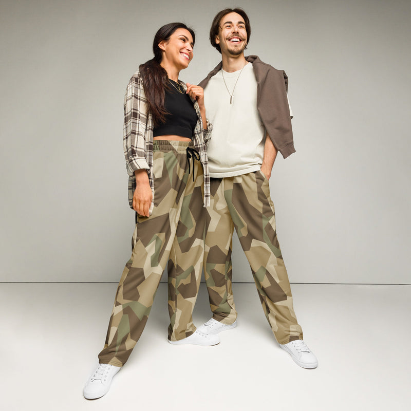 Nordic Leaf Pile Desert CAMO Unisex Wide-Leg Joggers - 2XS