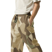 Nordic Leaf Pile Desert CAMO Unisex Wide-Leg Joggers
