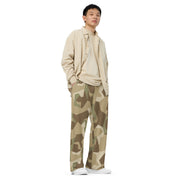 Nordic Leaf Pile Desert CAMO Unisex Wide-Leg Leisure Pants - Pant