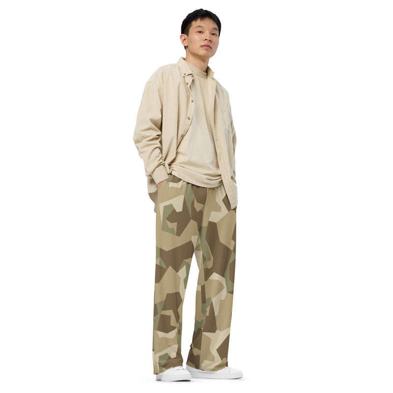 Nordic Leaf Pile Desert CAMO Unisex Wide-Leg Leisure Pants - Pant