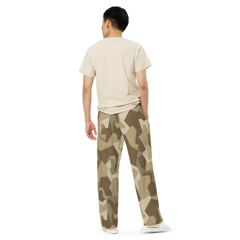Nordic Leaf Pile Desert CAMO Unisex Wide-Leg Leisure Pants - Pant