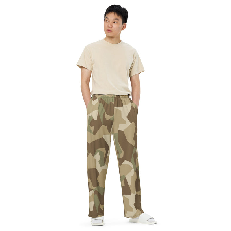 Nordic Leaf Pile Desert CAMO Unisex Wide-Leg Leisure Pants - Pant