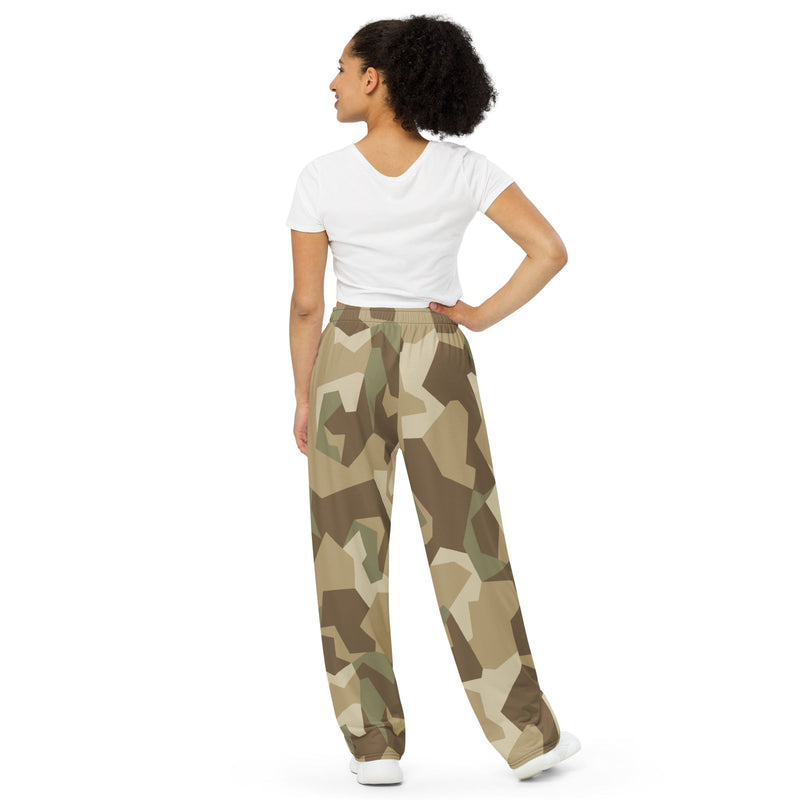 Nordic Leaf Pile Desert CAMO Unisex Wide-Leg Leisure Pants - Pant