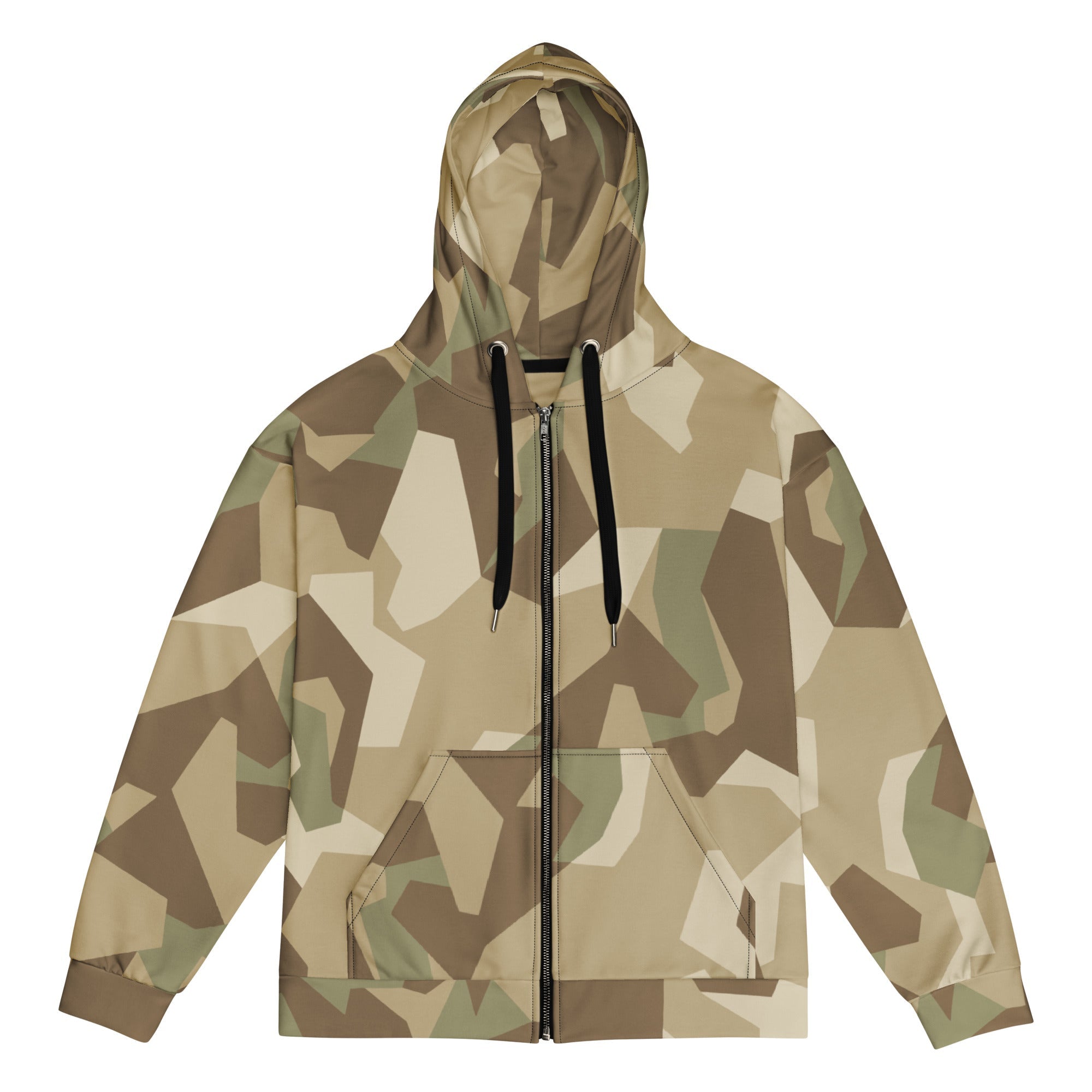 CAMO HQ - Nordic Leaf Pile Desert CAMO Unisex Zip Hoodie