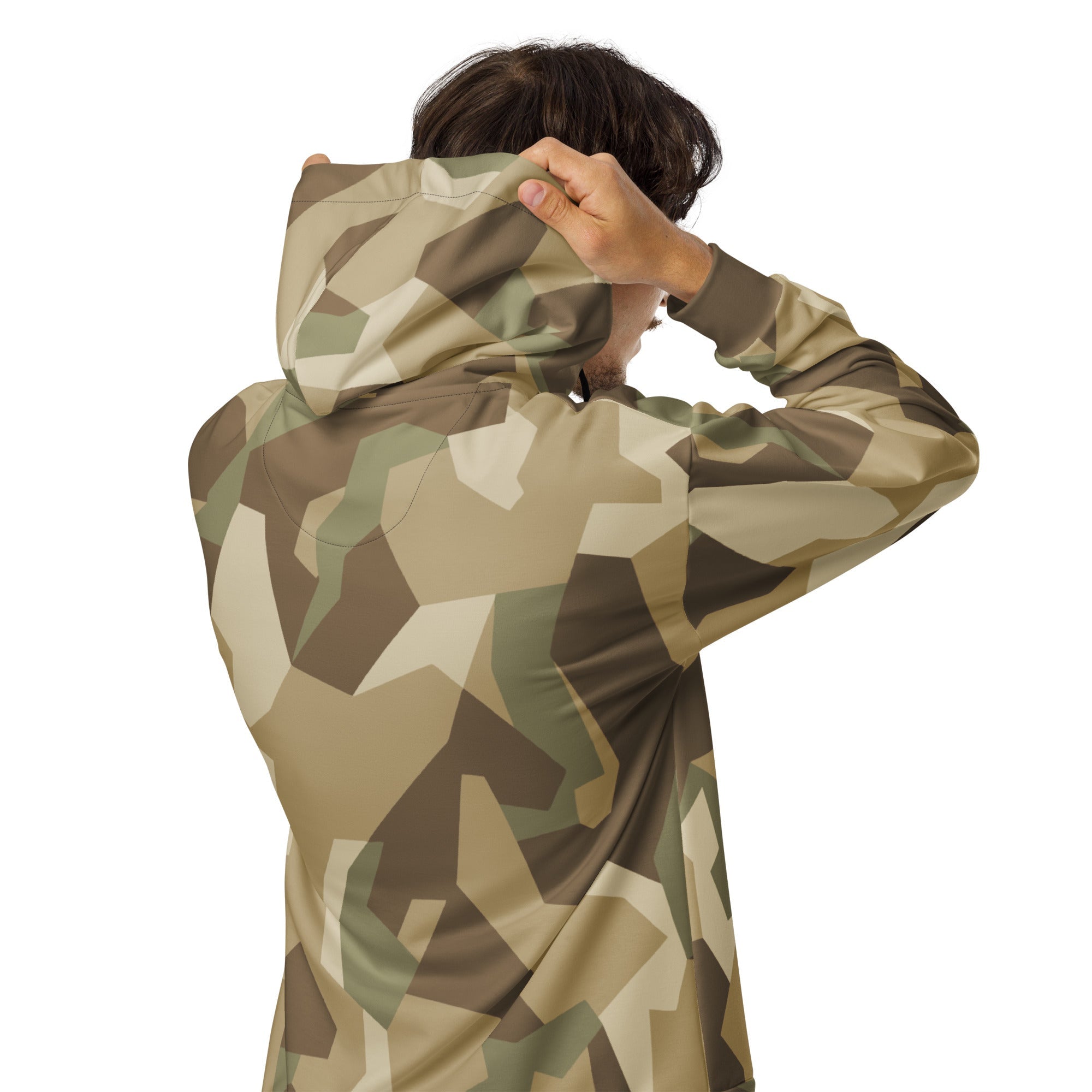 CAMO HQ - Nordic Leaf Pile Desert CAMO Unisex Zip Hoodie