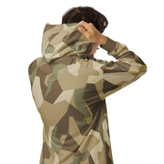 Nordic Leaf Pile Desert CAMO Unisex Zip Hoodie