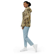 Nordic Leaf Pile Desert CAMO Unisex Zip Hoodie