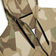 Nordic Leaf Pile Desert CAMO Unisex Zip Hoodie